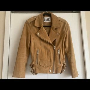 OAK leather moto jacket - size S